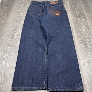 Y2k Baggy vintage 90s Aks jeans with embroidered back pocket jeans

32 x 32